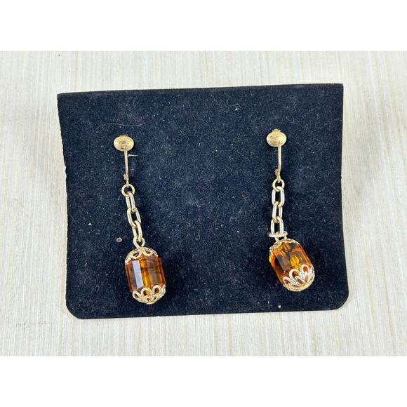Vintage Sarah Coventry clip on earrings “Golden Lanterns”‎ - Picture 1 of 4